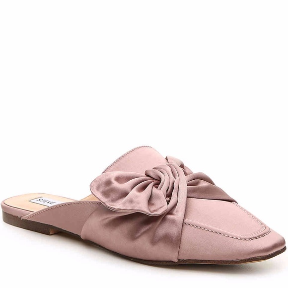 Steve Madden Shoes - ❌SOLD❌ [Steve Madden] Pink Bow Flats Slip On Mules
